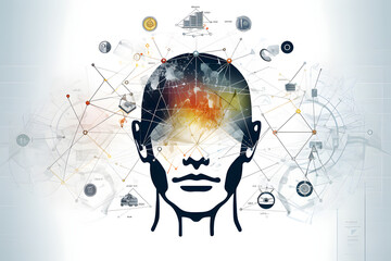A logo that express the dangers of ai, Generative AI