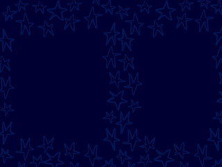 Star shapes on blue wallpaper