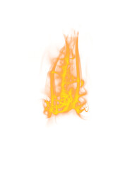 Close-up of orange and yellow flame
