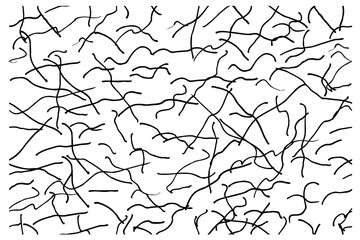 vector seamless background black wave lines, hand draw sketch