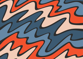 Abstract background with colorful gradient wavy lines pattern