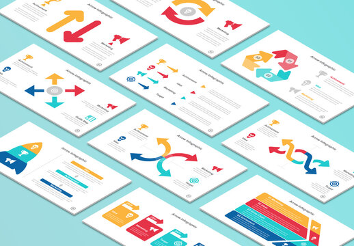 Colorful Arrow Infographic Presentation Layout