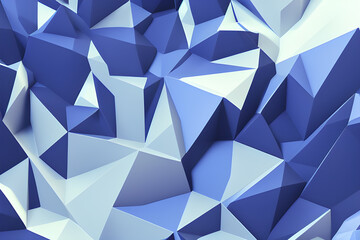 Obraz premium Blue Abstract Background Low Poly