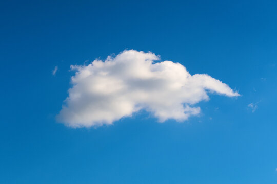 Cloud clear sky deep blue white candid panorama landscape detail natural nature