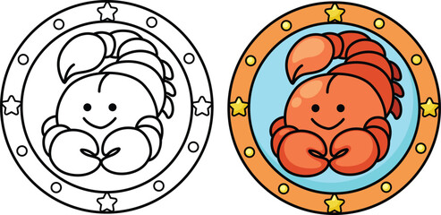 Fototapeta premium Scorpio sign zodiac vector illustration