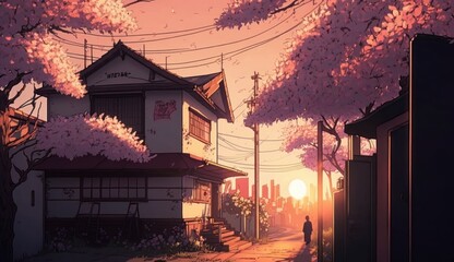 Beautiful Anime Tokyo City, generative AI