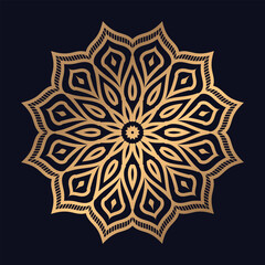 Colorful Luxury Islamic mandala design vector logo icon illustration