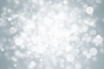 white and gray blur abstract background. bokeh christmas blurred beautiful shiny Christmas lights.