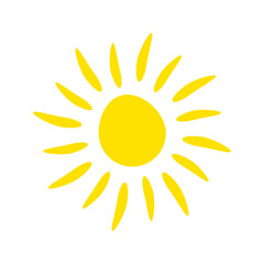 Yellow sun icon