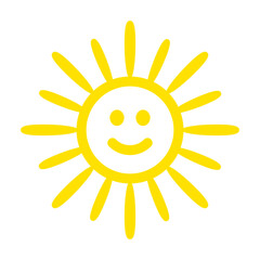 Yellow sun icon