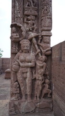 Fototapeta na wymiar Indian old ancient temples architecture designs, Old temple art, Indian art temple design, Indian Ancient Temple Architecture: Traditional Designs and Artistic Marvels