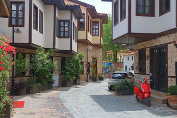 Walk along the cozy streets of Antalya.