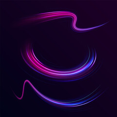Abstract neon color wave lights background