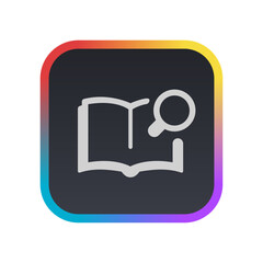 Search Book - Pictogram (icon) 