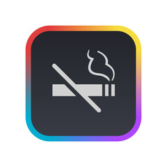 Smoking Not Allowed - Pictogram (icon) 