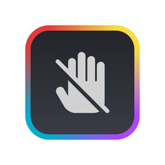 Obraz premium Do Not Touch - Pictogram (icon) 