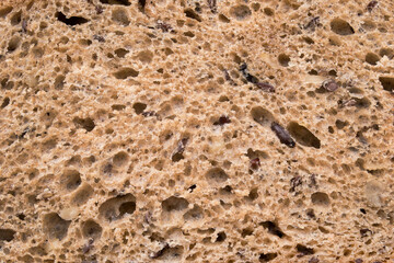 Grain bread texture