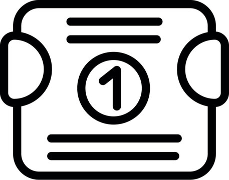 recommend clip art: Boxing round board icon outline vector. Fight club. Box ring