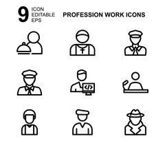 work profession icon or logo isolated sign symbol vector illustration - Collection of high quality black style vector icons 
