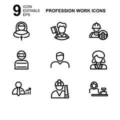 work profession icon or logo isolated sign symbol vector illustration - Collection of high quality black style vector icons 