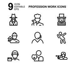 work profession icon or logo isolated sign symbol vector illustration - Collection of high quality black style vector icons 