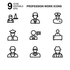 work profession icon or logo isolated sign symbol vector illustration - Collection of high quality black style vector icons 