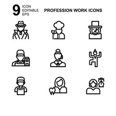 work profession icon or logo isolated sign symbol vector illustration - Collection of high quality black style vector icons 