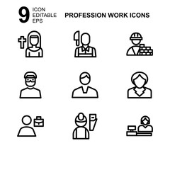 work profession icon or logo isolated sign symbol vector illustration - Collection of high quality black style vector icons 