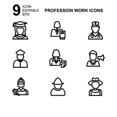 work profession icon or logo isolated sign symbol vector illustration - Collection of high quality black style vector icons 