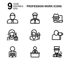 work profession icon or logo isolated sign symbol vector illustration - Collection of high quality black style vector icons 
