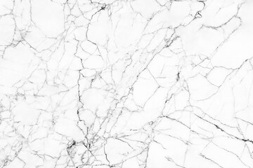 White marble texture with natural pattern for background or design art work.
