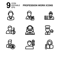 work profession icon or logo isolated sign symbol vector illustration - Collection of high quality black style vector icons 
