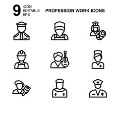 work profession icon or logo isolated sign symbol vector illustration - Collection of high quality black style vector icons 
