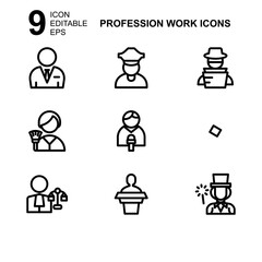 work profession icon or logo isolated sign symbol vector illustration - Collection of high quality black style vector icons 
