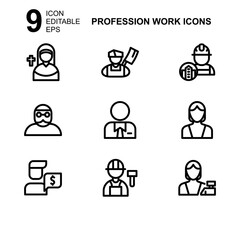 work profession icon or logo isolated sign symbol vector illustration - Collection of high quality black style vector icons 
