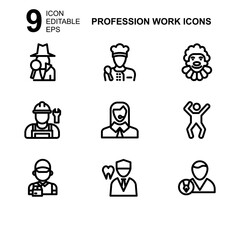 work profession icon or logo isolated sign symbol vector illustration - Collection of high quality black style vector icons 
