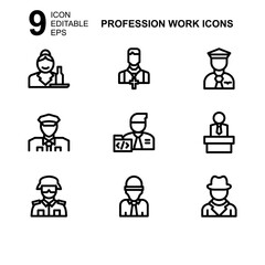 work profession icon or logo isolated sign symbol vector illustration - Collection of high quality black style vector icons 
