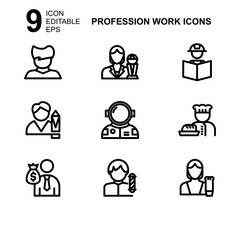 work profession icon or logo isolated sign symbol vector illustration - Collection of high quality black style vector icons 
