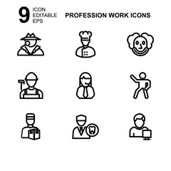 work profession icon or logo isolated sign symbol vector illustration - Collection of high quality black style vector icons 
