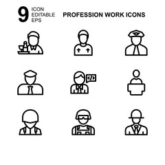 work profession icon or logo isolated sign symbol vector illustration - Collection of high quality black style vector icons 
