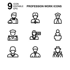 work profession icon or logo isolated sign symbol vector illustration - Collection of high quality black style vector icons 
