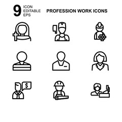 work profession icon or logo isolated sign symbol vector illustration - Collection of high quality black style vector icons 
