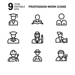 work profession icon or logo isolated sign symbol vector illustration - Collection of high quality black style vector icons 
