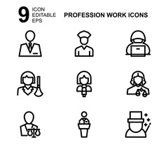 work profession icon or logo isolated sign symbol vector illustration - Collection of high quality black style vector icons 
