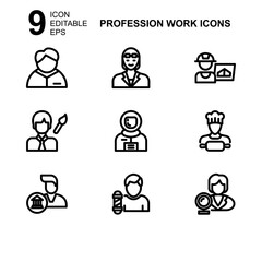 work profession icon or logo isolated sign symbol vector illustration - Collection of high quality black style vector icons 
