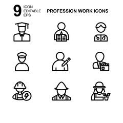 work profession icon or logo isolated sign symbol vector illustration - Collection of high quality black style vector icons 
