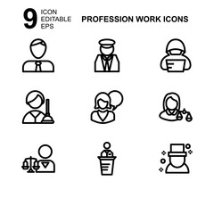 work profession icon or logo isolated sign symbol vector illustration - Collection of high quality black style vector icons 
