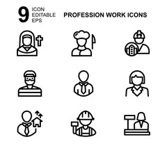 work profession icon or logo isolated sign symbol vector illustration - Collection of high quality black style vector icons 
