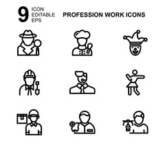 work profession icon or logo isolated sign symbol vector illustration - Collection of high quality black style vector icons 
