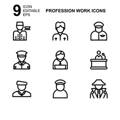 work profession icon or logo isolated sign symbol vector illustration - Collection of high quality black style vector icons 
